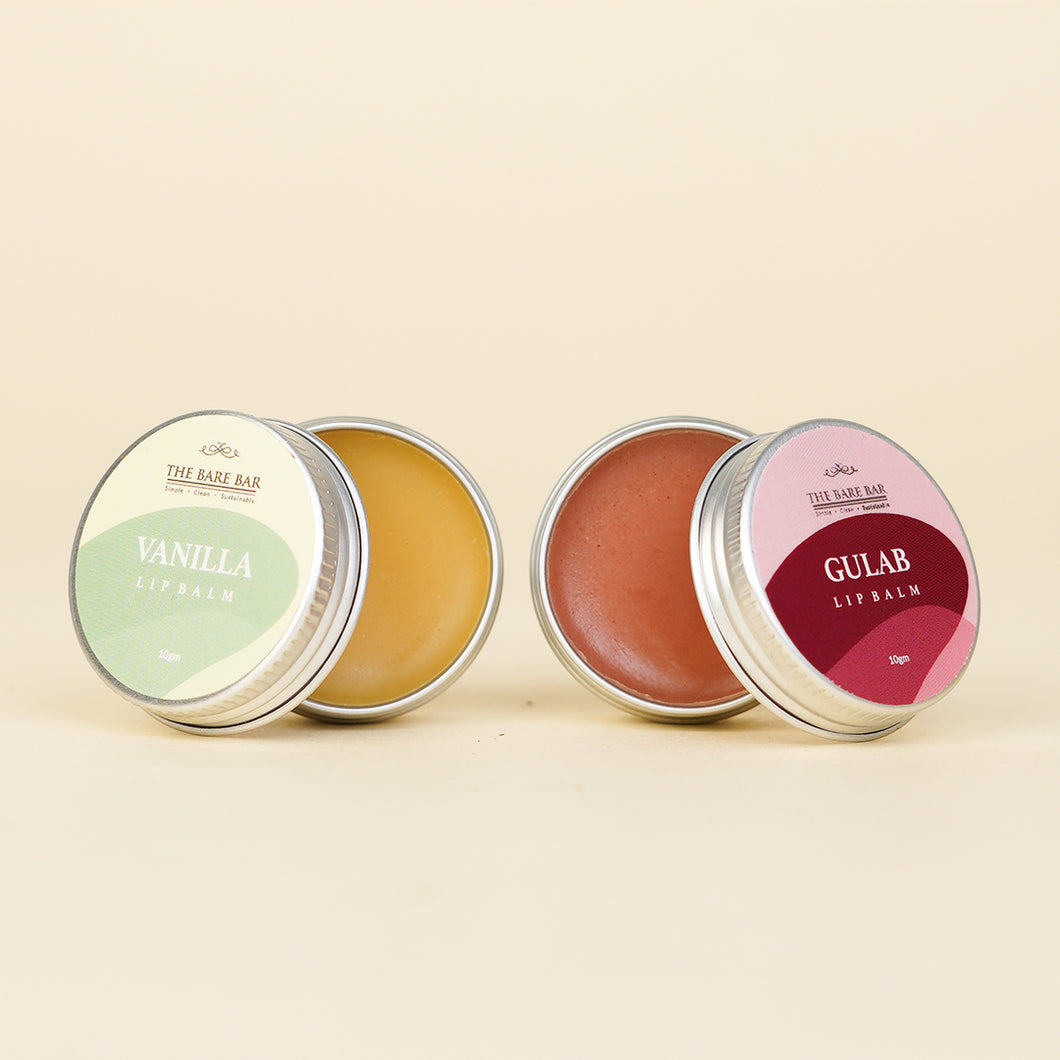 Gulab & Vanilla Lip Balm Duo