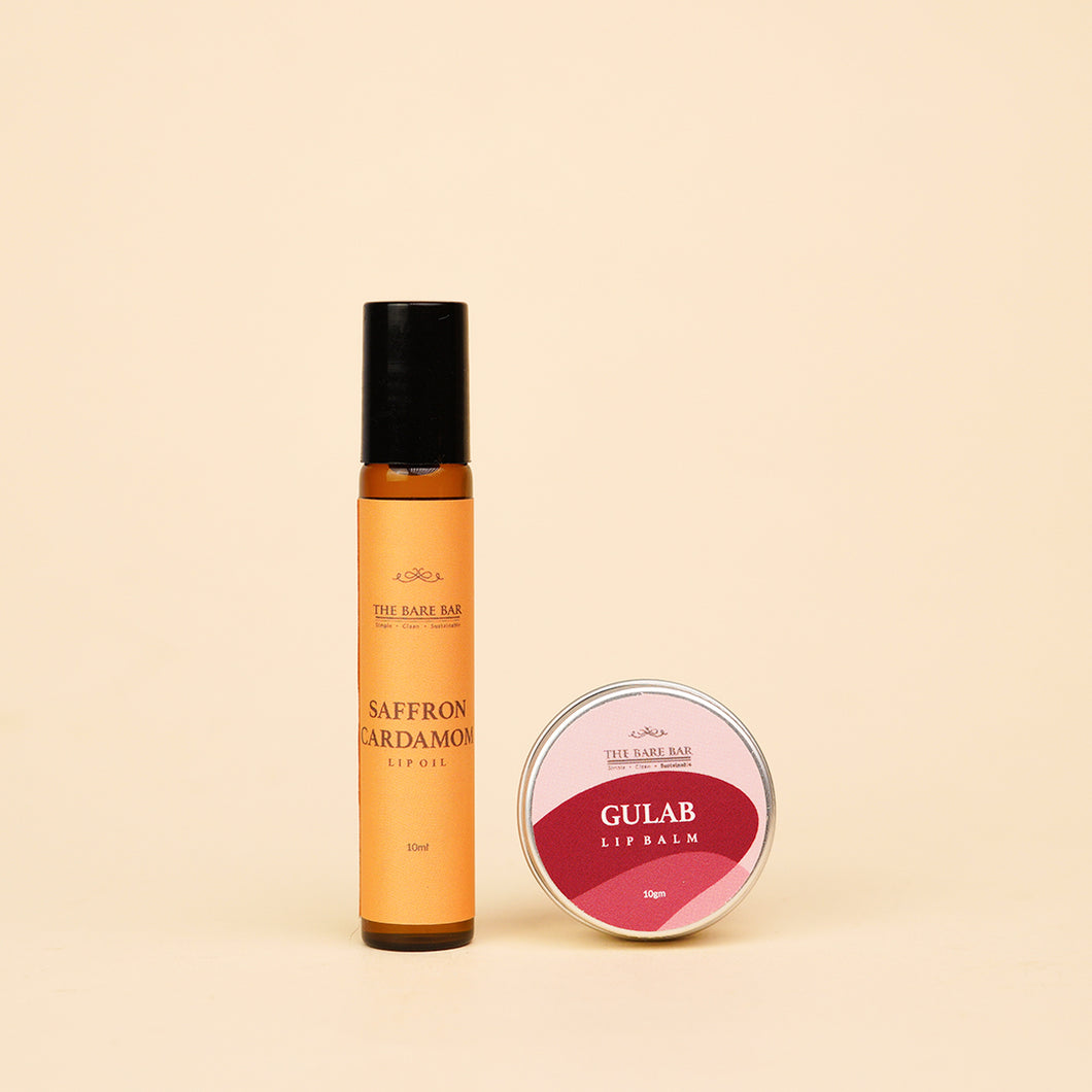 Gulab & Saffron Cardamom Lip Care Set