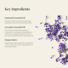 Load image into Gallery viewer, Lavender Patchouli Deodorant
