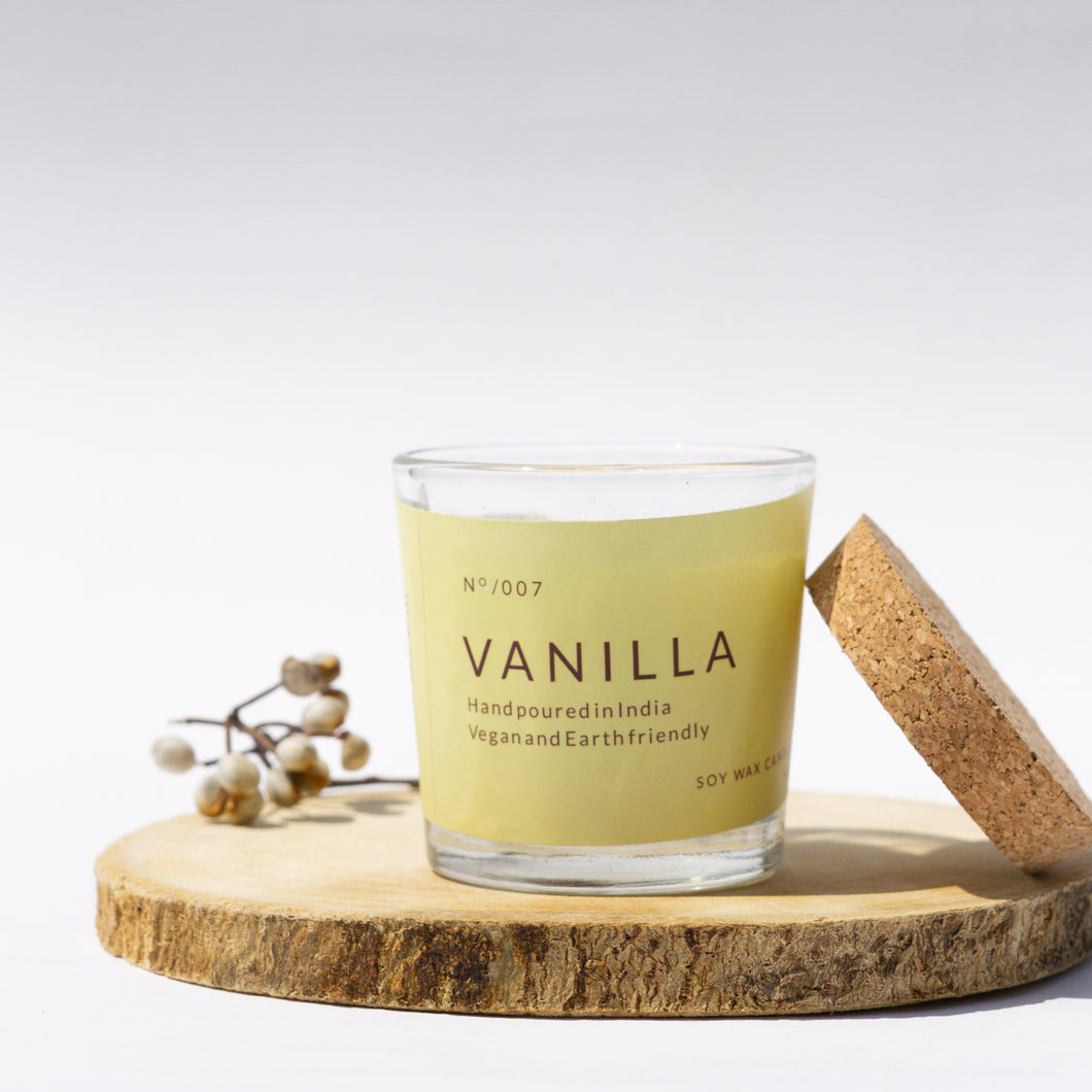 Vanilla Glass Jar Candle