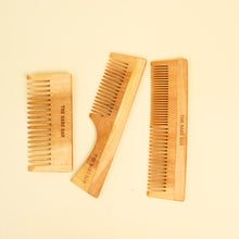 Load image into Gallery viewer, Neem Combs - Set of 3  | Eco-Friendly
