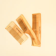 Load image into Gallery viewer, Neem Combs - Set of 3  | Eco-Friendly
