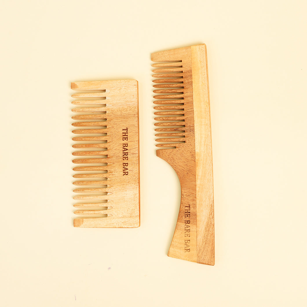 Neem Shampoo and Handle Comb Set